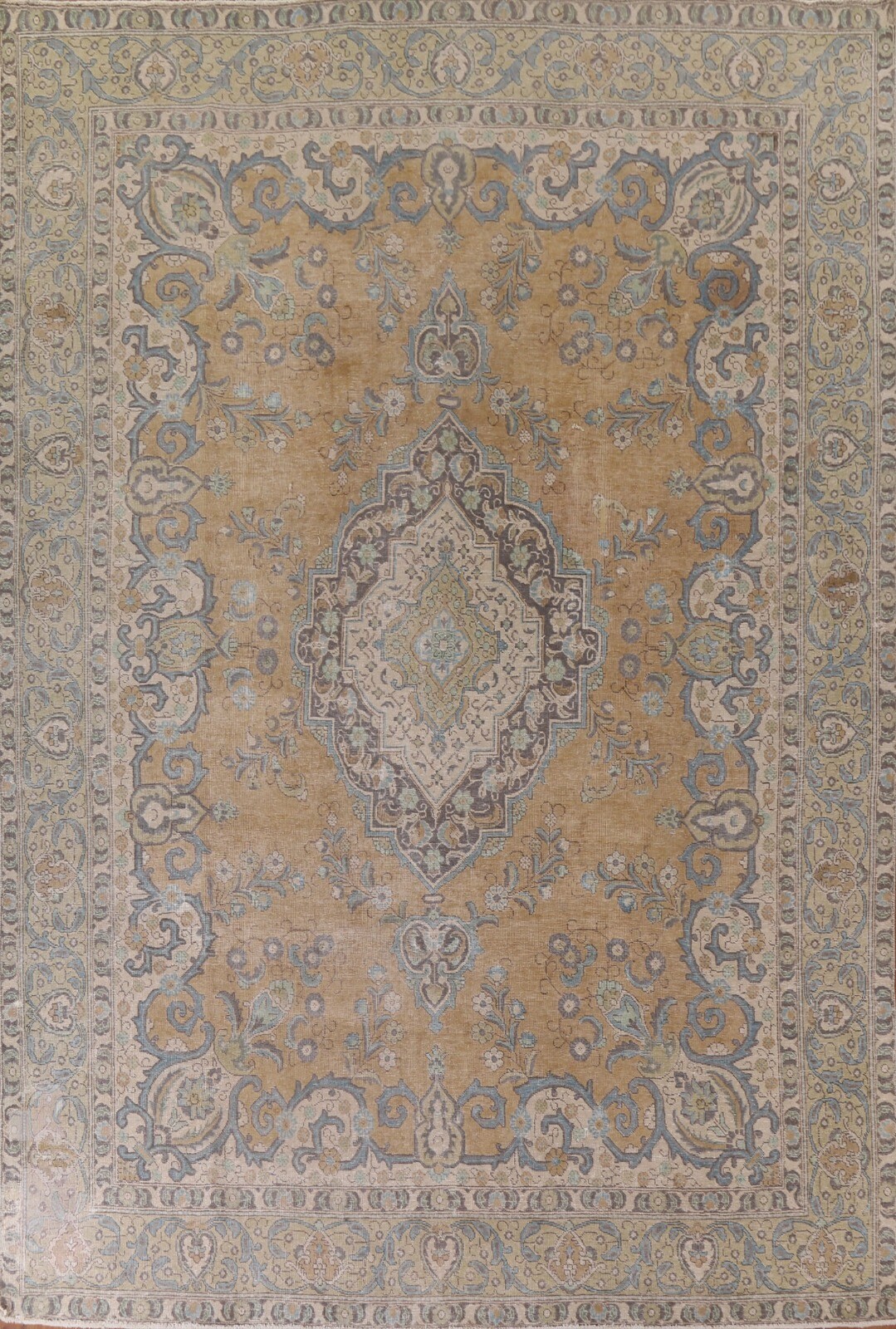 Traditional Vintage Distressed Area Rug 10x13 Hand-knotted Wool for Living Room gallery