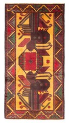 Vintage Hand-Knotted Area Rug 3’6″ x 6’7″ Traditional Wool Carpet