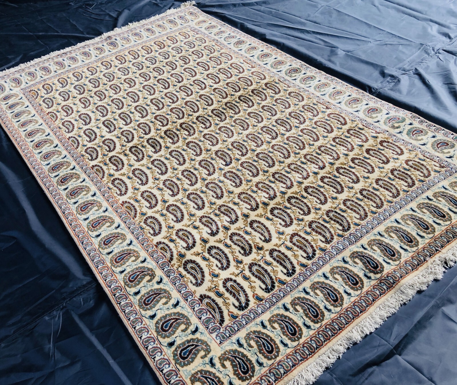 Allover Boteh Vintage Caucasian Area Rug 5x7 Hand Knotted Oriental Wool Carpet gallery
