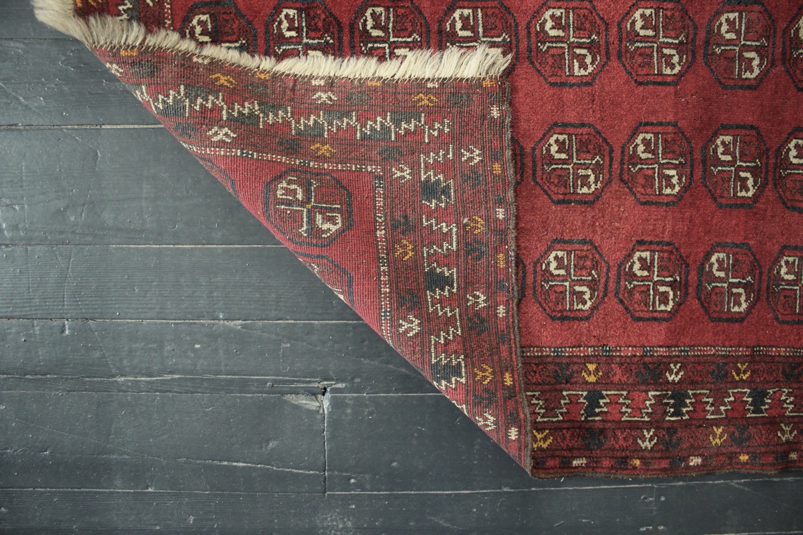 Vintage Turkmen rug Turkish rug red Rug - 3.5’ x 5.3’, Art Deco Rug, Midcentury gallery