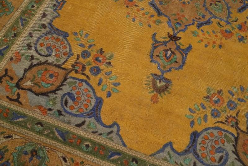 Distressed Traditional Wool Vintage Area Rug 7x10 ft Hand-knotted Orange Carpet gallery