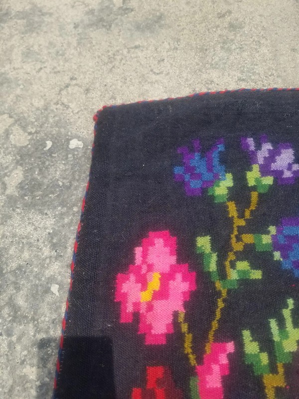 Fine Vintage Traditional Handmade Bessarabian Wool Multicolor Kilim 6.2x3.4 ft gallery