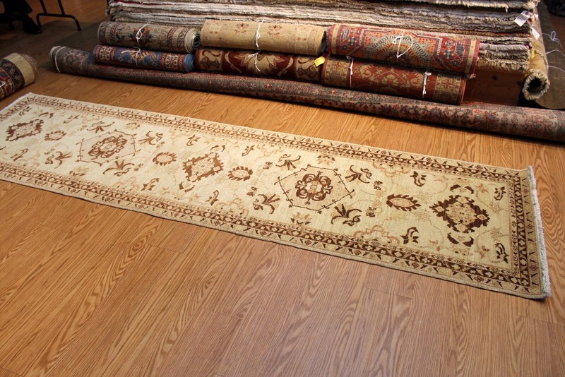 _HANDMADE_HALL-RUNNER_10 Ft. Long TOP OF THE LINE Natural Dyes Beige Color gallery
