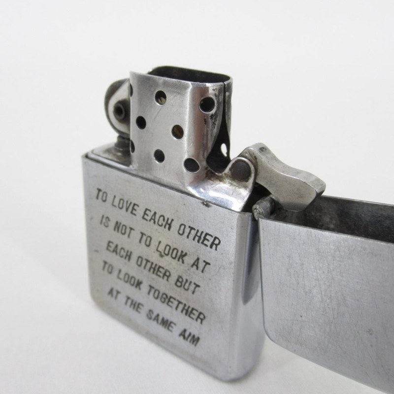 Zippo Vietnam War 1968 Vintage Oil Lighter Silver Engraved from Japan gallery