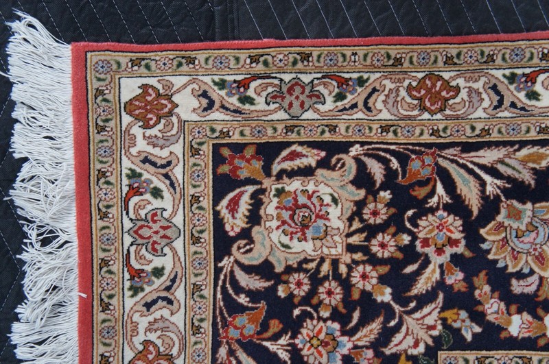 Very Fine Silk Wool Floral All Over Red Medallion Birds Area Rug Carpet 10 x 13' gallery