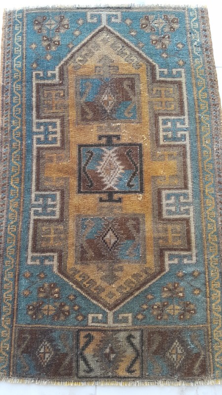 Rare Unique Geometric Pattern Antique Rug, Traditional Special Quality Rug XXXXX gallery