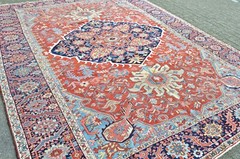 FABULOUS ANTIQUE SERAPI HERIZ LARGE RUG 1890’s AMAZING DESIGN ***WWS***