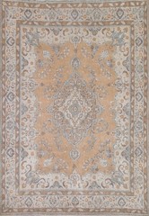 Vintage Medallion Traditional Area Rug 10×12 Wool Hand-knotted Living Room Rug