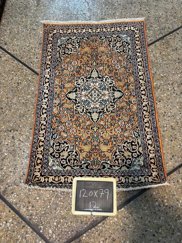 COLLECTORS' ITEM Vintage Stunning Natural Silk Hereke Turkish Carpet gallery