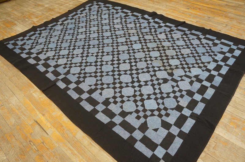 6X9 Antique American Quilts Wool Area Rug 1920 gallery