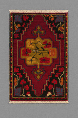 Vintage Tribal Wool Rug 2’5×1’6 ft | Hand Knotted | Wall Hanging Accent Mat Rug