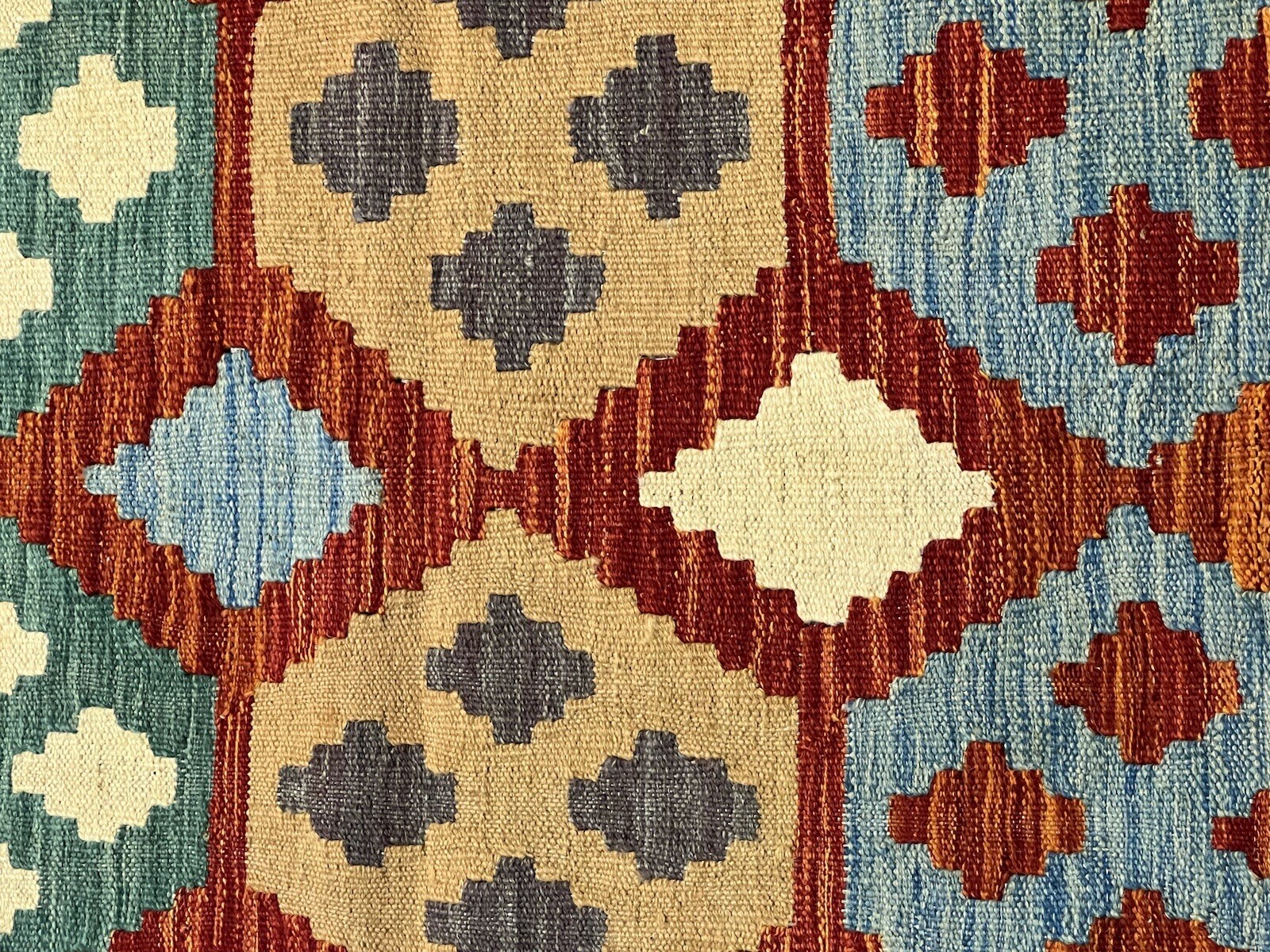 Vintage Kilim Traditional Hand Made Oriental Wool Kilim 5ftx3.2ft 135cmx95cm gallery