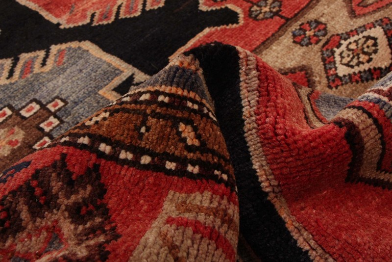 Vintage 3'8" x 7'3" Traditional Hand Knotted Vegetable Dye Wool Area Rug gallery