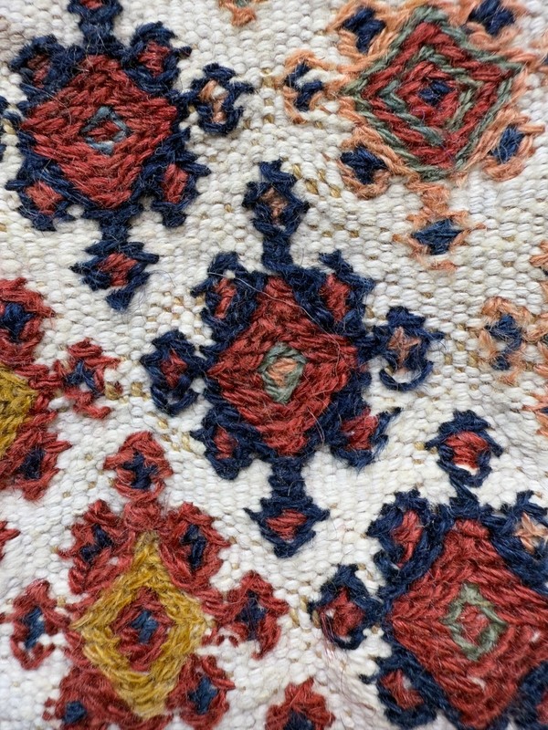 Vintage Beautiful Hand Woven Oriental Single Saddle Wool Bag Rug 50x47 Cm gallery