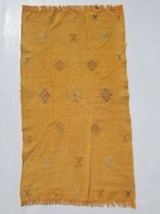 Vintage Traditional Handmade Moroccan Cactus Kilim Rug 2.9×1.6ft