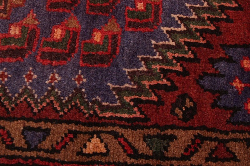 Vintage 4'2" x 6'9" Traditional Hand Knotted Vegetable Dye Wool Area Rug gallery