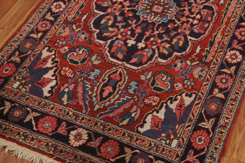 Vegetable Dye Semi-Antique Heriiz Serapi Runner Rug Wool Handmade Carpet 3x13 gallery