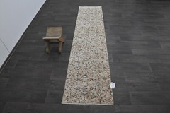 Vintage Turkish Runner Rug 2x8ft Wool Anatolian Handmade Hallway Oushak PEACH