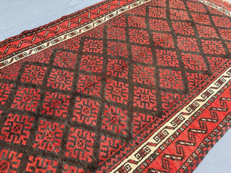 Antique Afghan Baluchi Area Rug 5x10 Hand Knotted Persian Style Oriental Carpet gallery