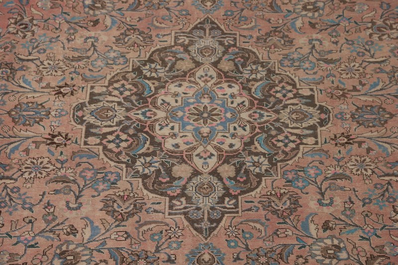 Vintage Pink Traditional Ardakan Area Rug 10x13 Handmade Wool Living Room Carpet gallery