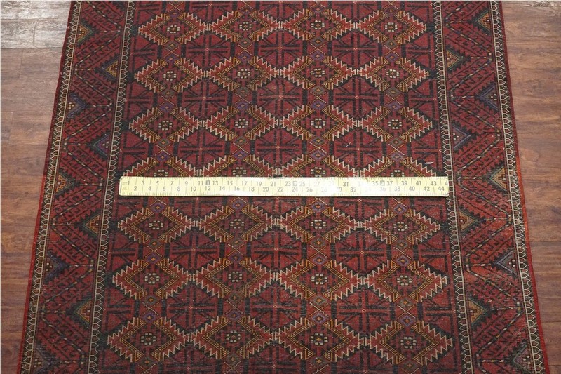 Antique Per'sian Baluchi Rug 65x120 Hand Knotted Tribal Gallery Runner c1900 gallery