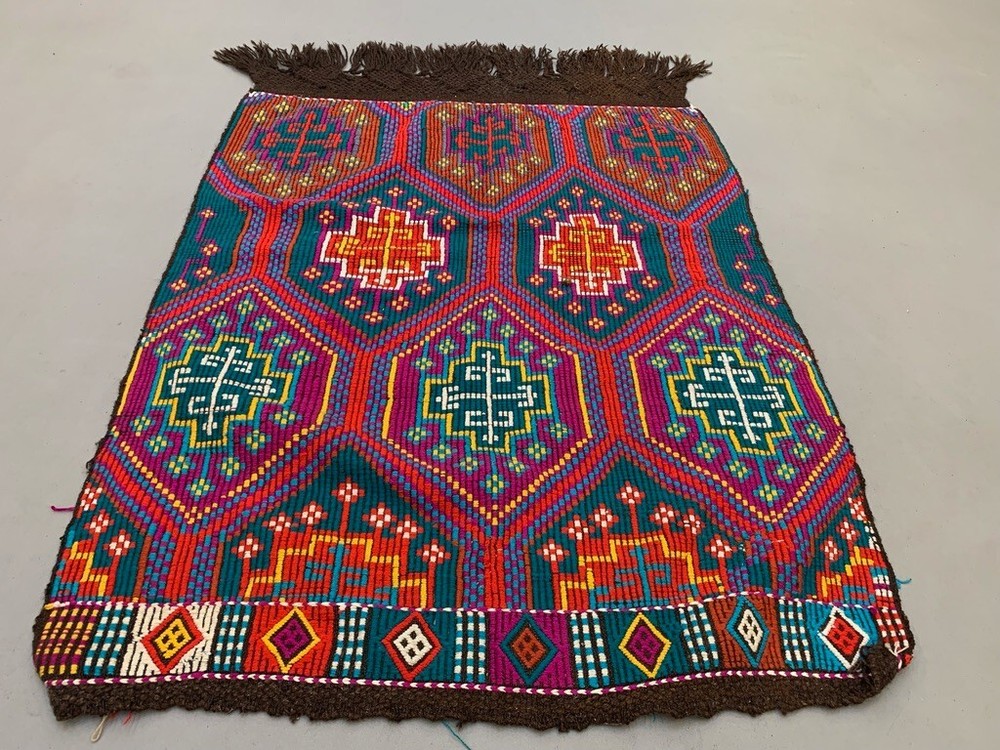 Medium Vintage Turkish Kilim Rug 130x92 cm Wool Kelim