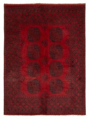 Vintage 4’9″ x 6’5″ Traditional Hand Knotted Vegetable Dye Wool Area Rug