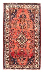 Traditional Vintage Hand-Knotted Area Rug 3’9″ x 6’9″ Oriental Wool Carpet