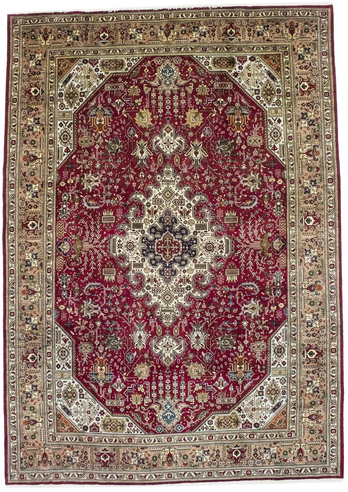 Vintage Handmade Wool Oriental Rug Classic Floral Design Home Decor 8X11'5