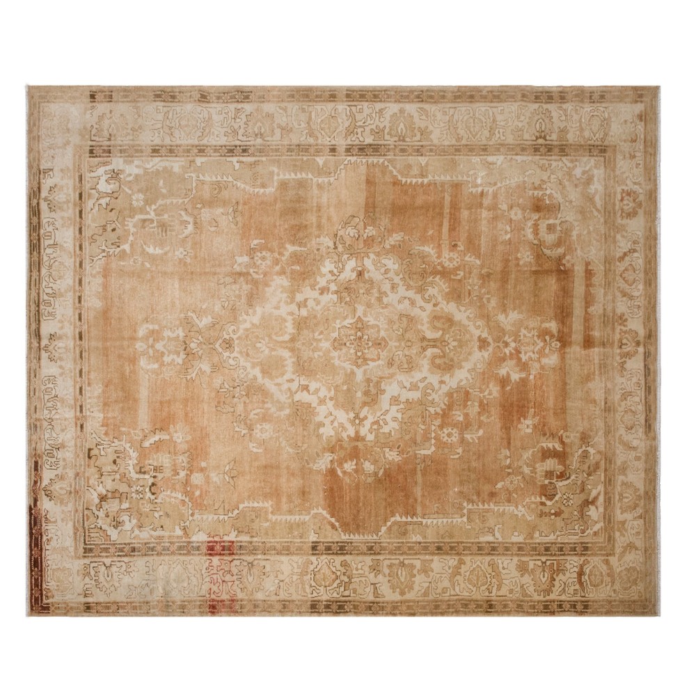 Oversized Vintage Karis Rug 250x285 cm (8.2x9.4 ft) | 60+ Year Old Turkish Rug