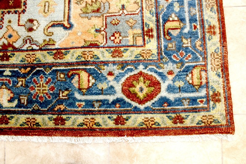 8X10 MASTERPIECE MINT HAND KNOTTED VEGETABLE DYE HERIZZ SERAPI WOOL TURKISH RUG gallery