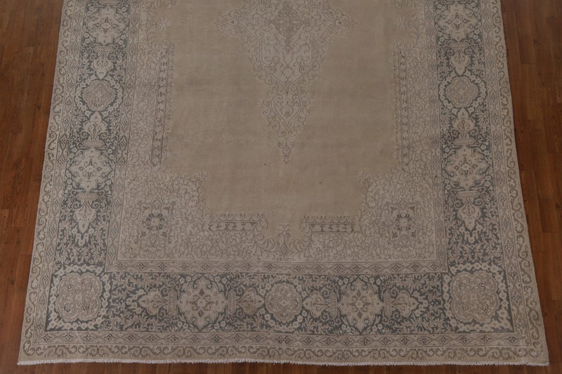 Living Room Semi-Antique Area Rug 8x13 Wool Hand-made Traditional Medallion Rug gallery