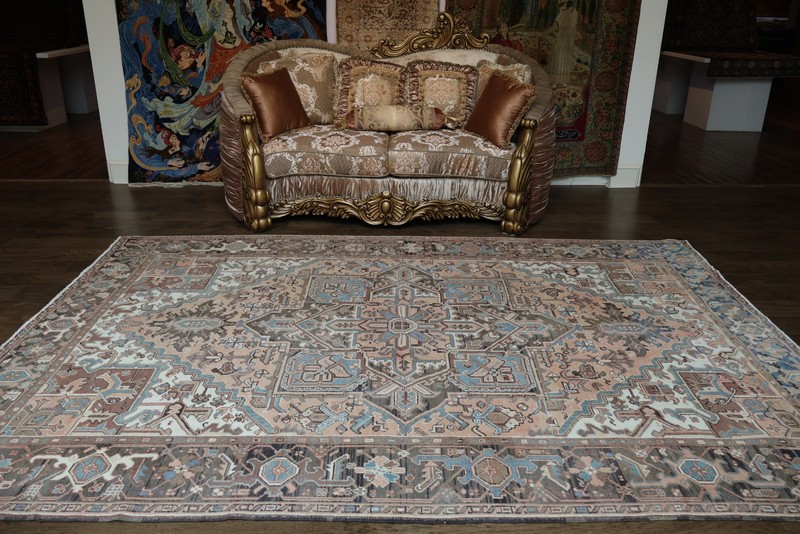 Handmade Medallion Traditional Area Rug 8x11 Ft Geometric Oriental Wool Carpet gallery