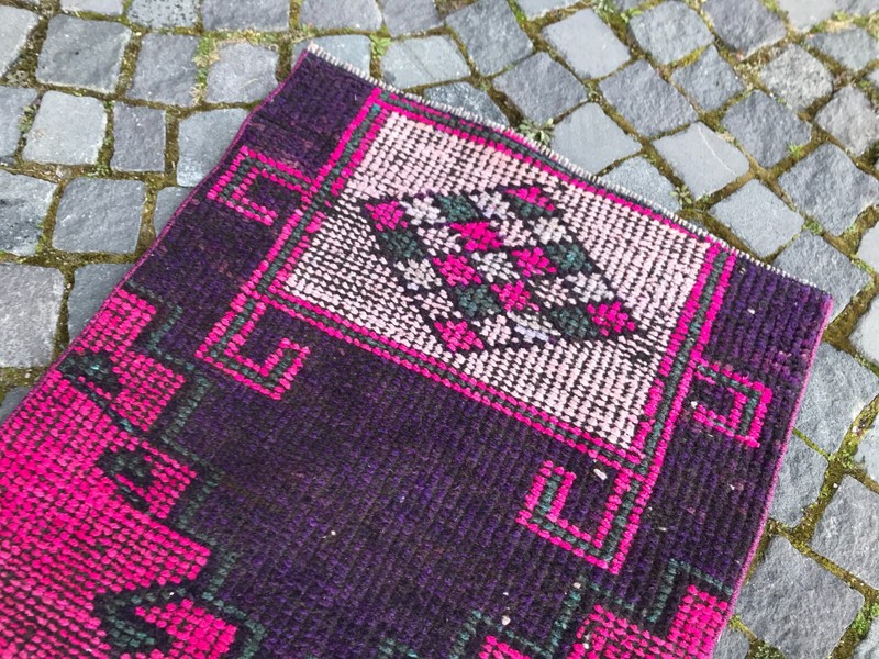 Turkish Antique rug Bohemian Area rug Oushak rug Vintage Rug Handmade Wool rug gallery