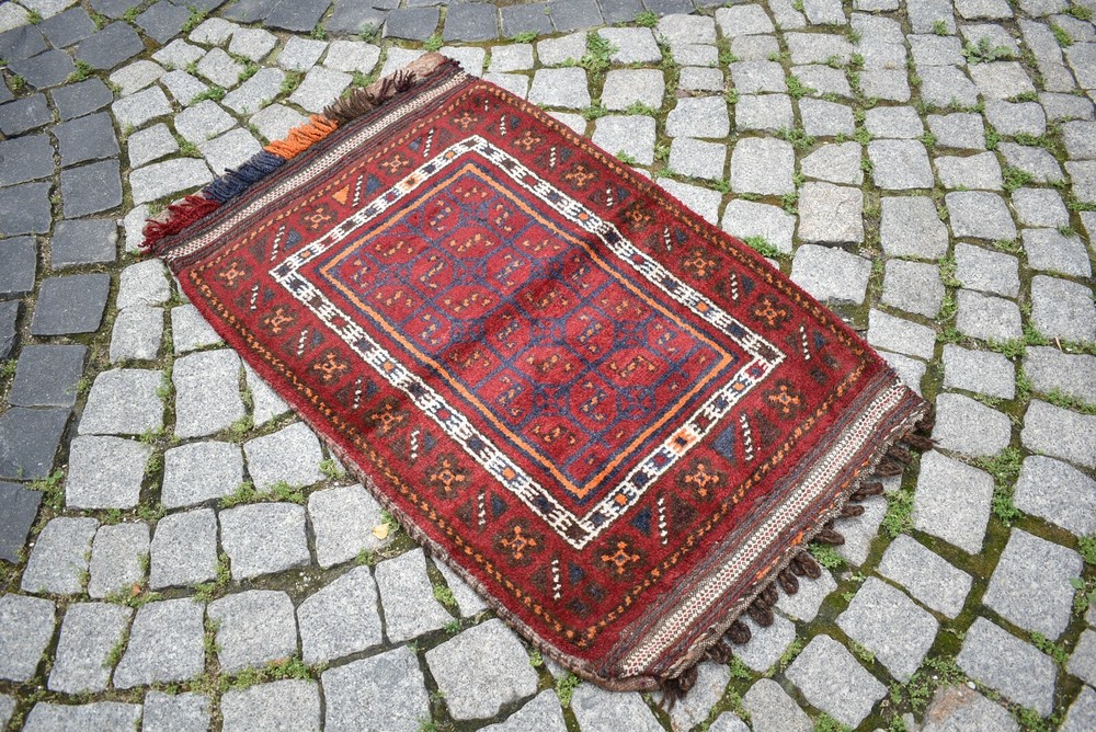 Terrific Antique Tribal Rug 2'2 x 3'4 ft Awesome Tribal Completely Pillow Rug