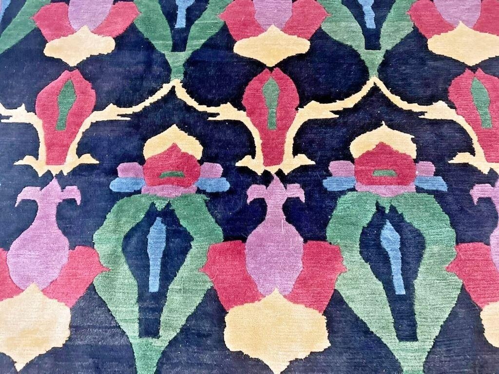 Vintage Rug Modern Tufenkian Tibetan William Morris Arts & Crafts Design gallery