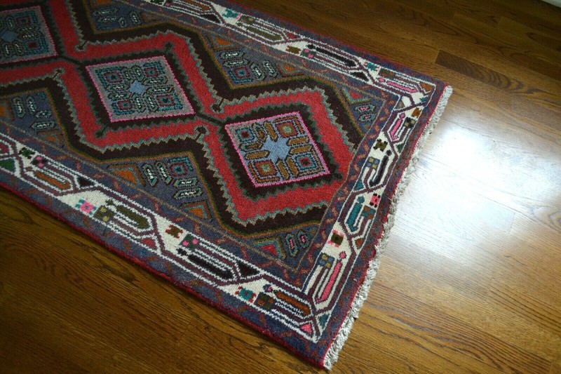 Multicolor 2'6" x 10' Hand Knotted Tribal Runner Rug gallery