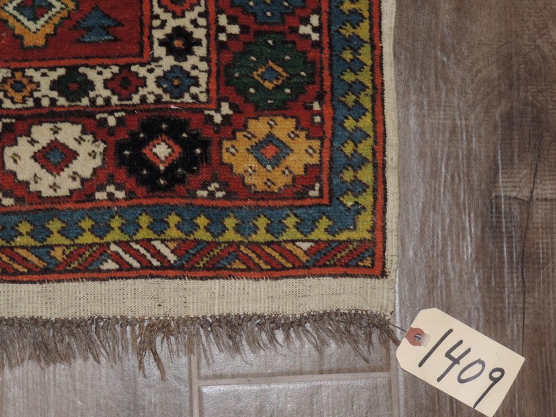 3x10ft. Vintage Caucasian Leski Star Wool Runner gallery