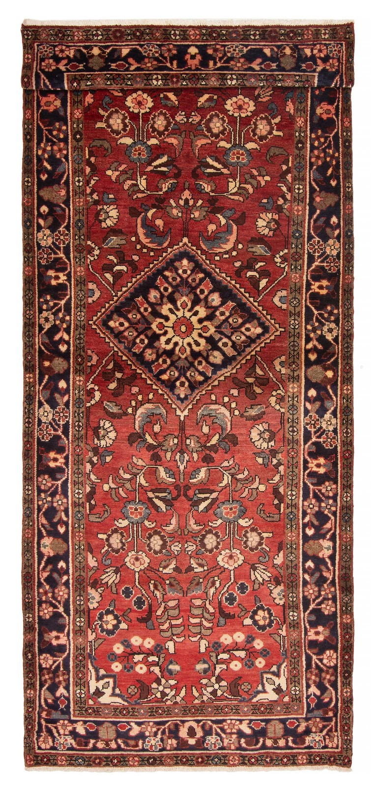 Vintage Hand-knotted Runner Rug 3'10" x 9'10" Traditional Oriental Wool Carpet gallery