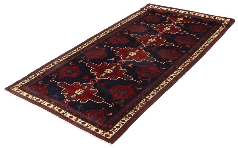 Vintage Hand-Knotted Area Rug 5'8" x 13'5" Traditional Oriental Wool Carpet gallery