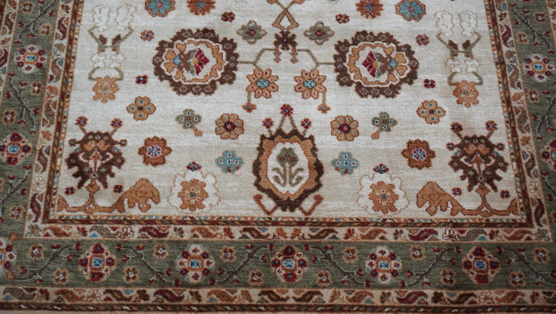 Authentic Original Karastan Ivory Oushak # 700-721 Wool Pile Rug 5'9" x 9' gallery