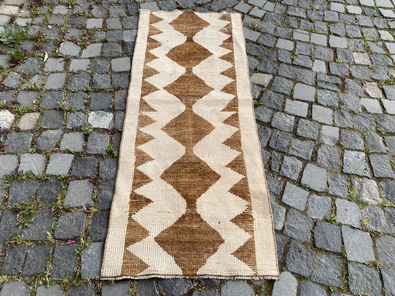 Bohemian rugs, Runner rug, Handmade, Turkish rug, Vintage, Wool | 2,0 x 4,9 ft gallery