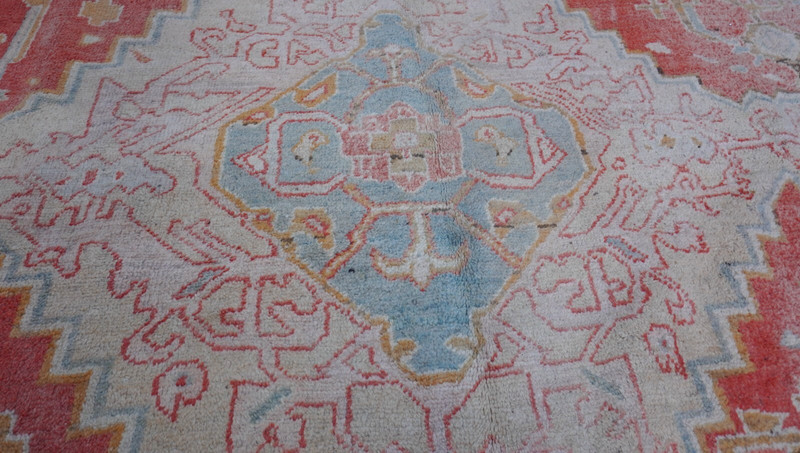 17' x 19' Antique Oushak Turkish Hand Knotted 100% Wool Phenomenal Large Rug gallery