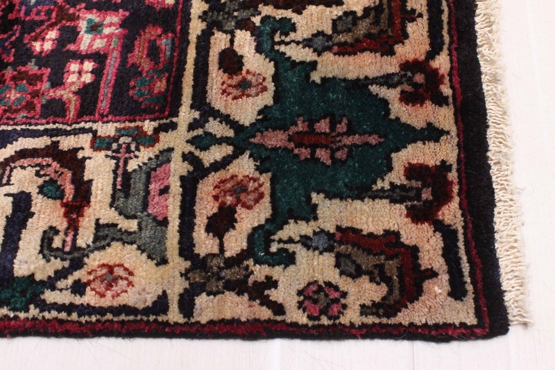 Vintage Hand-knotted Runner Rug 3'9" x 9'6" Traditional Oriental Wool Carpet gallery