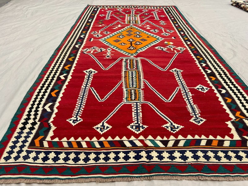 5x10COLLECTORS' ITEM Vintage Beautiful Natural Vegetable Dye Fine Woven Kazak Ru gallery