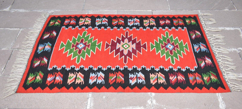 Vintage Monastery Rug 39'' x 66'' Flat Woven Monastery Rug Fine Quality Area Rug gallery
