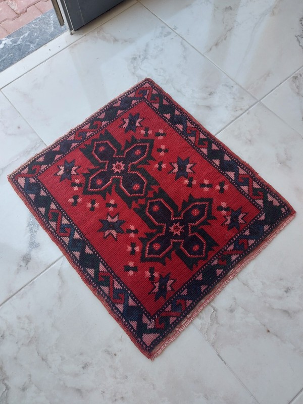 Antique Red Green Rug Home Decor Cushion Rug Handmade Rug Carpet Beautiful Rug gallery
