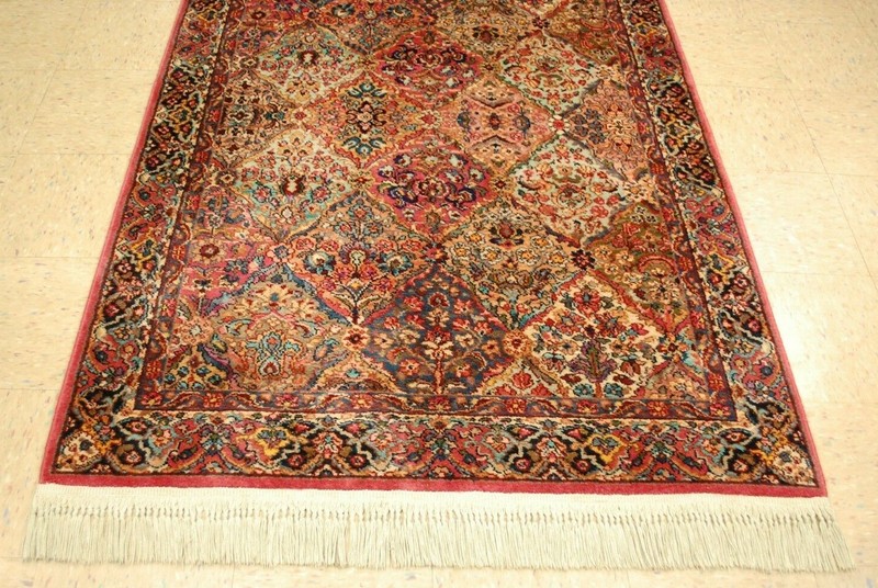 AUTHENTIC KARASTAN MULTICOLOR PANEL KIRMAN PATTERN # 717 RUG CARPET 4'3" x 6' gallery