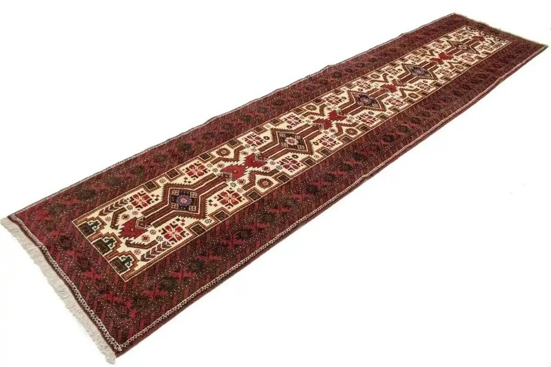 3X13 ft Geometric Tribal Runner Rug Oversized Oriental Hallway Kitchen Carpet gallery