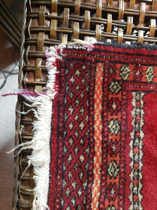 Small Vintage Tribal 1' X 1' Turkish Rug Hand Made Dollhouse Or Salesman Sample gallery